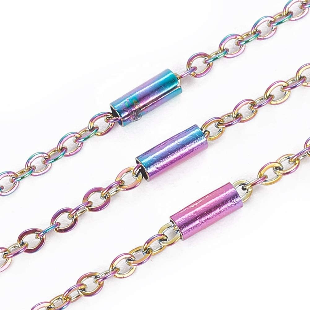 Round Beads Necklace Chains Roll 