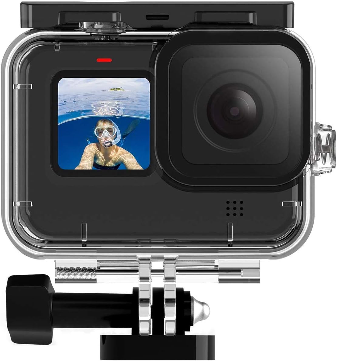 eWINNER Waterproof Diving Case for GoPro Hero 13 12 11 10 9 Underwater Housing Shell Supports 45M/148FT Deep Diving Scuba Snorkeling w/Quick Release Bracket Screw Accessories