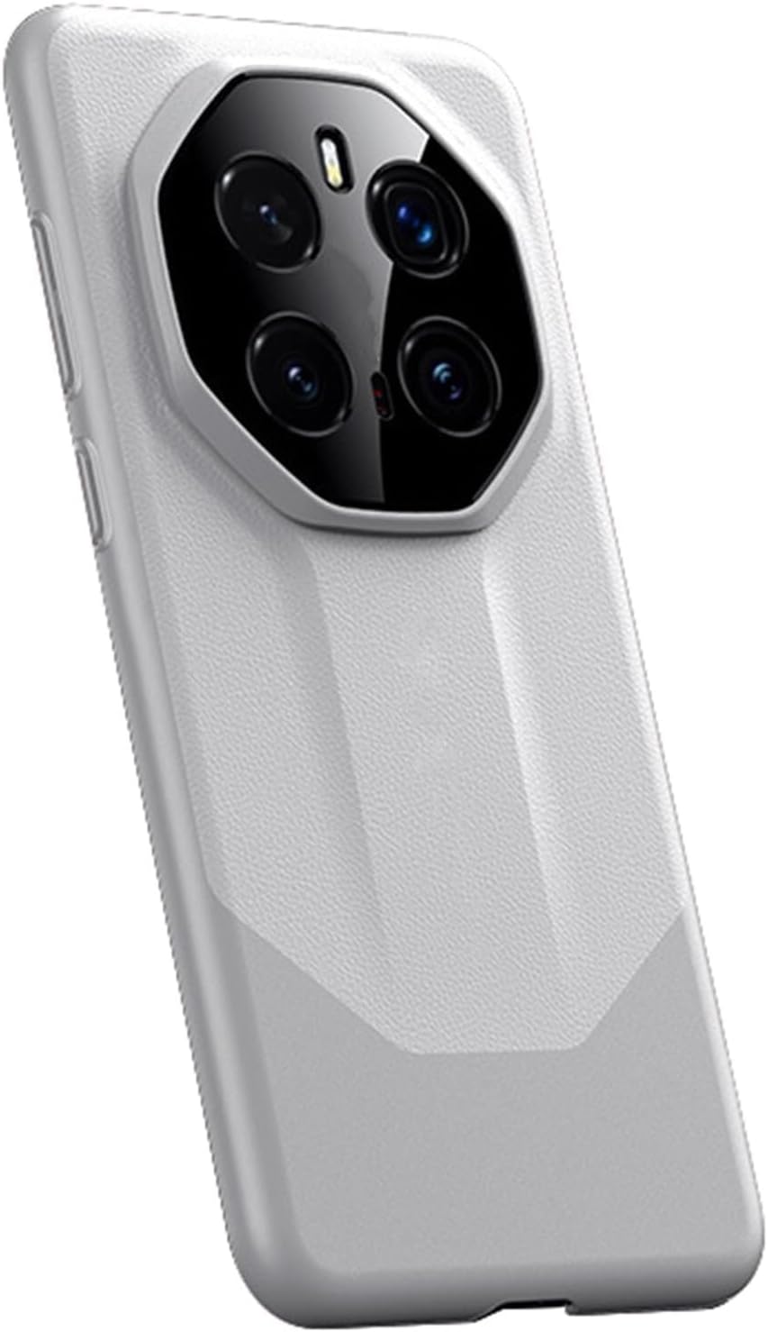 Leather Cover for Honor Magic 7/7 Pro, Reinforced Camera Lens Protection Cover, Slim Fit Ultra-Thin Minimalist Shockproof Shell Business Style(White,7)