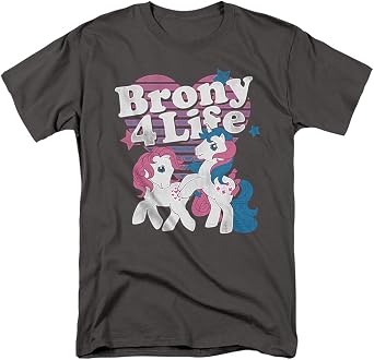 My Little Pony Retro Brony 4 Life Unisex Adult T Shirt for Men and Women