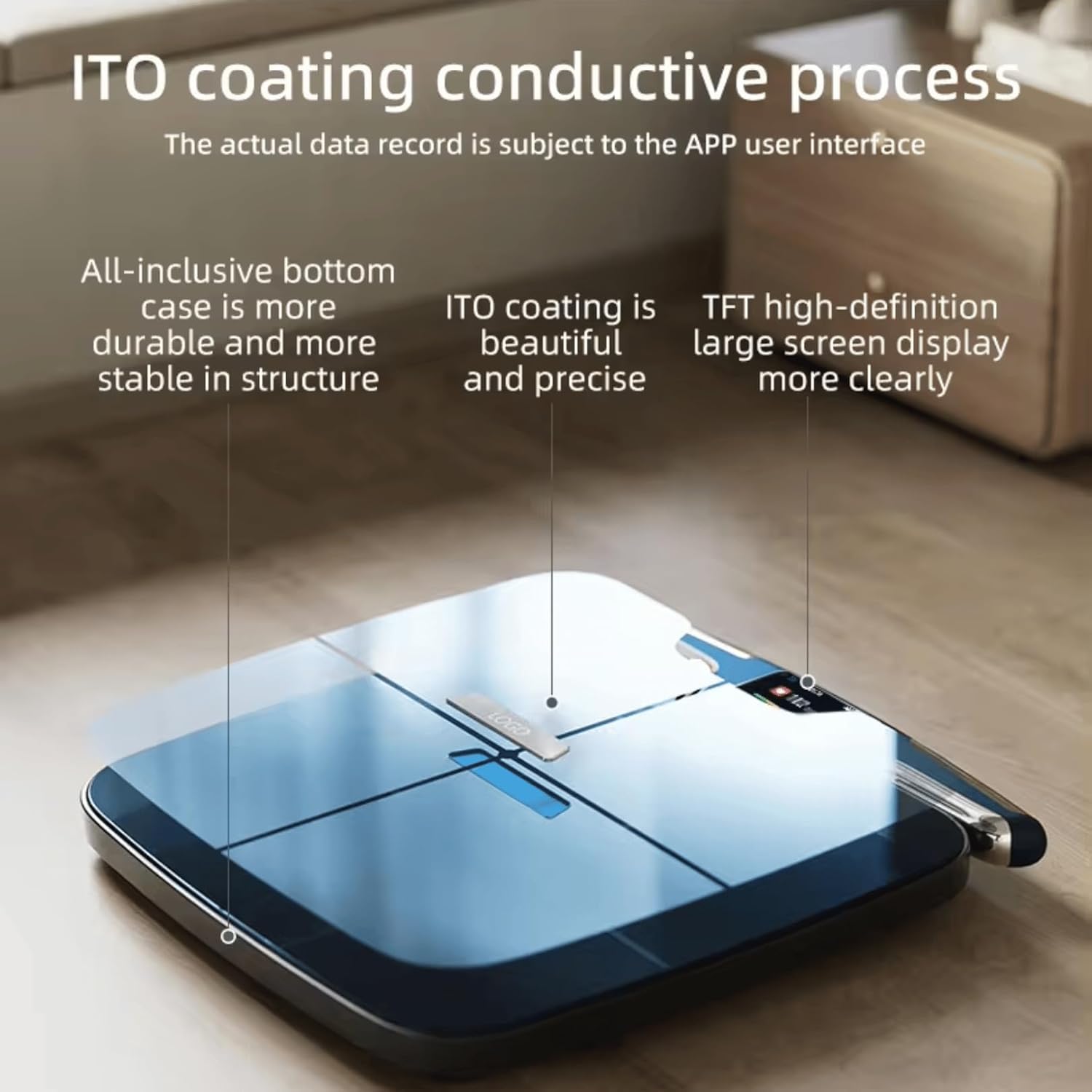 Bilancia Pesapersone Digitale Smart Professionale - Impedenziometrica, Scansione Corporea 56 Parametri con 8 Elettrodi, Precisione 0,05kg, App iOS/Android, Connessione Bluetooth e WiFi