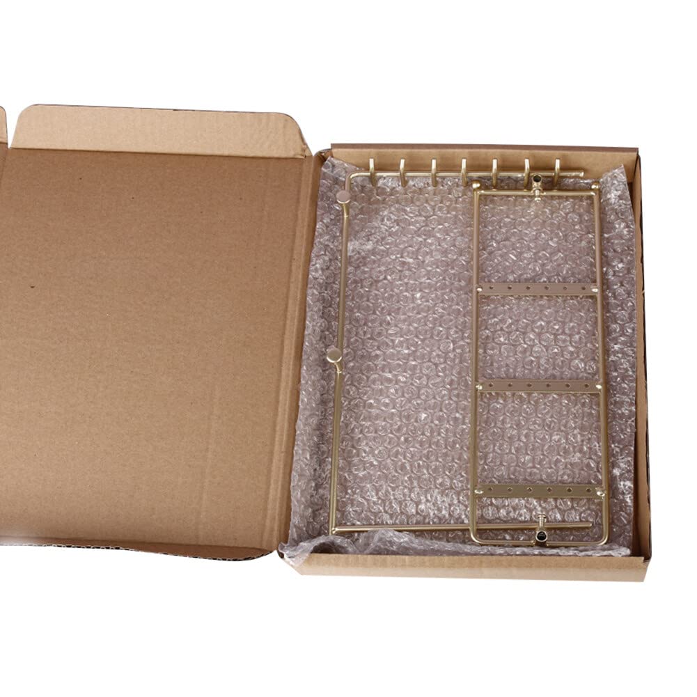 Eforcase Metal Jewelry Organizer with Hooks Necklace Holder Jewelry Stand, Detachable Jewelry Holder for Necklaces, Bracelets and Rings, Earring Holder,Jewelry Display Stand Rack Organizer Golden