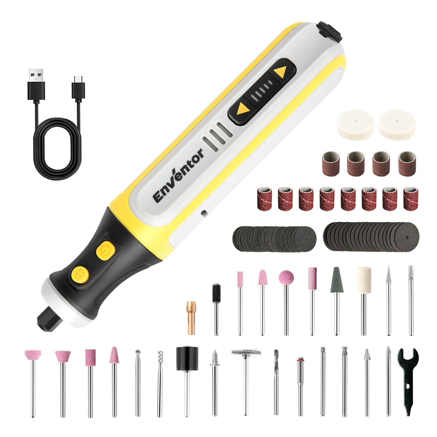 ENVENTOR 8V Power Rotary Tools, Rechargeable Power Rotary Tool Kit