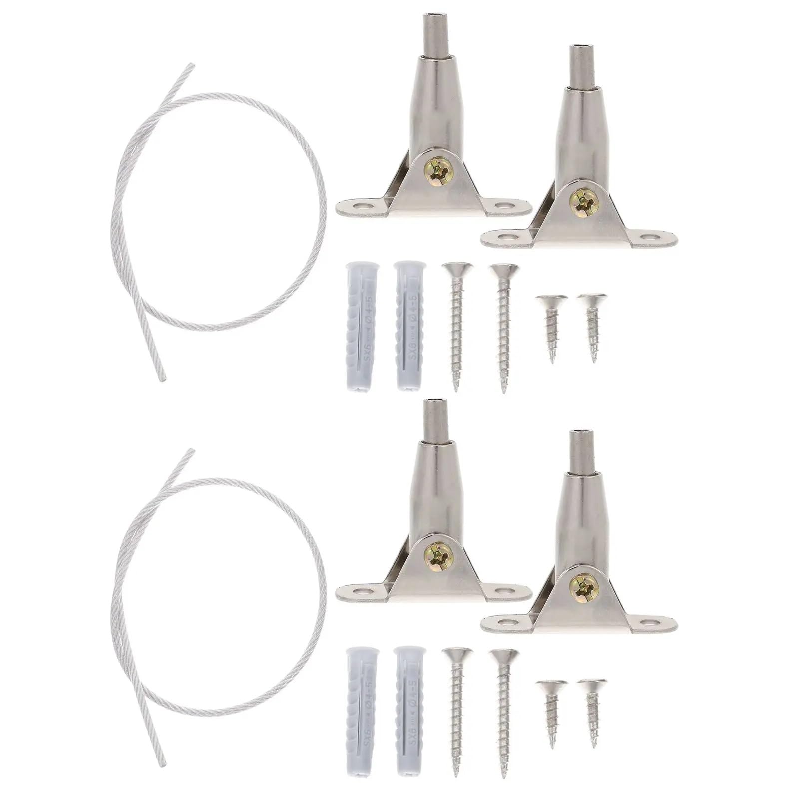 Anclaje de pared para muebles, 20 unidades, anclajes antivuelco, kit de pared, estantería, aparador, correas de acero inoxidable, fijación de gabinetes