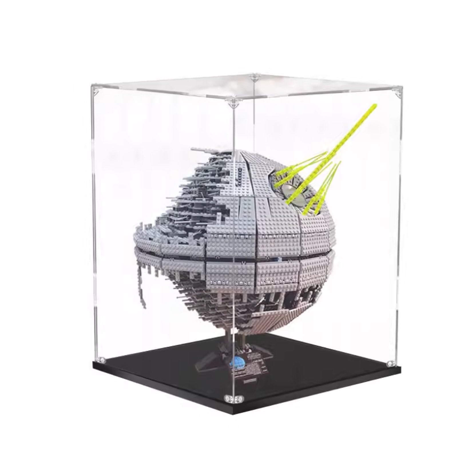 Akrylowe etui do Lego 10143, pyłoszczelne pudełko ekspozycyjne kompatybilne z Lego Death Star 2, prezentacja modelu prezent (3 mm)
