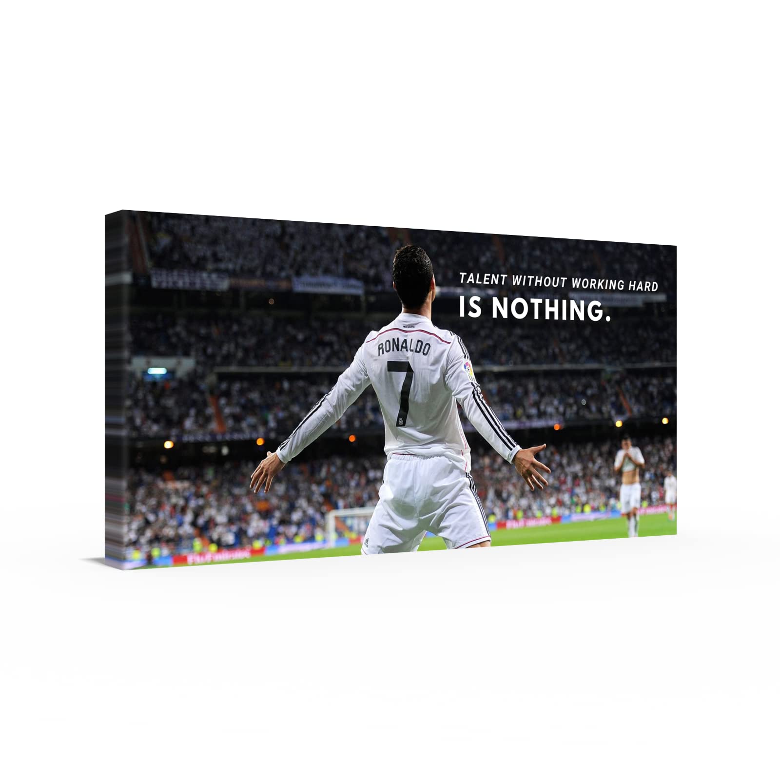 Tableau Cristiano Ronaldo Work Hard pour booster la déco d'un bureau