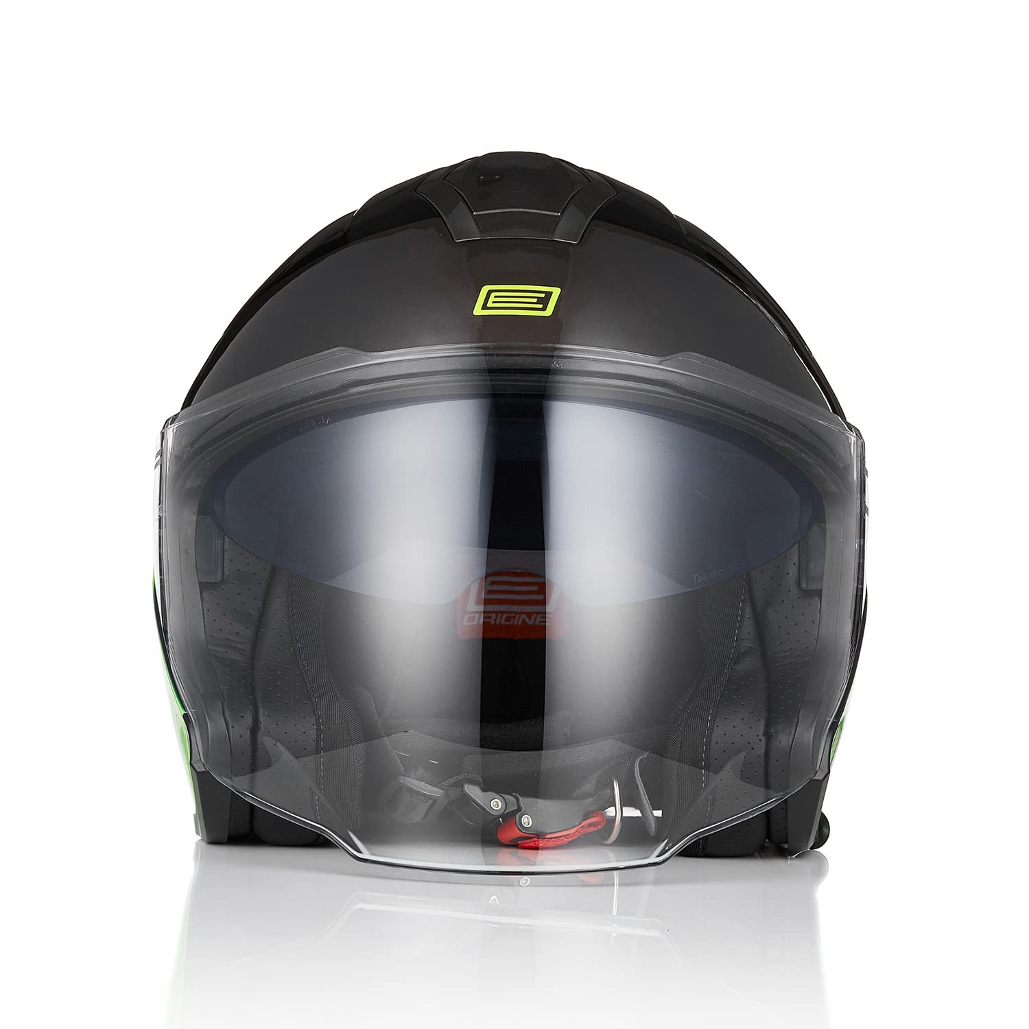 ORIGINE Casco Moto Jet Casco Moto Abierto Scooter para Hombre Adultos con Doble Visera Homologado ECE 22-06