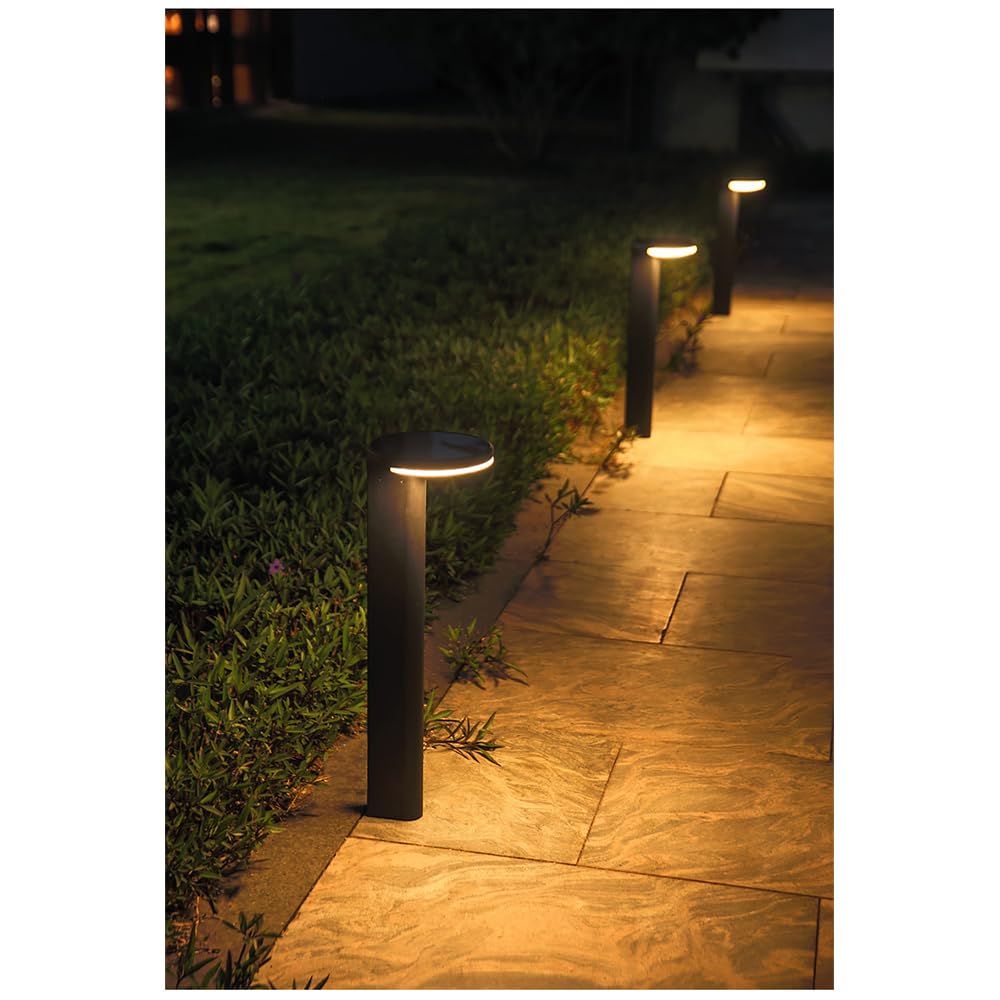 Lampada Solare da Giardino contemporanea, Impermeabile, per Ville, Giardini, Cortili, quartieri residenziali (Stile 19 B H60CM, 1 Pezzo)