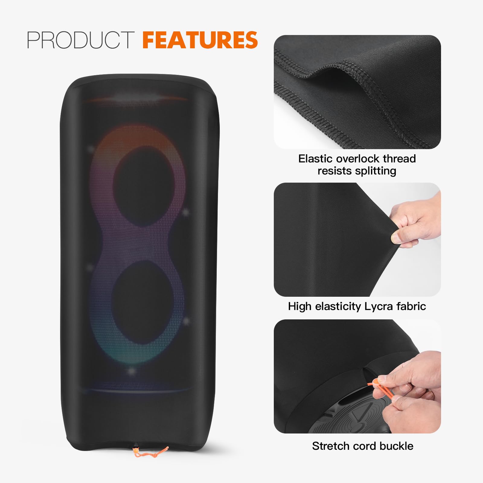 Schutzhülle für JBL PartyBox Ultimate Lautsprecher, Staubschutz Tasche Hülle mit Elastischem Band Drawstring Slip Sleeve (for JBL partybox Ultimate)