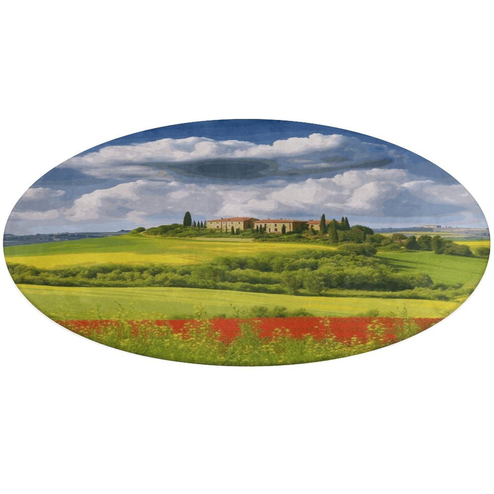 Alfombra pequeña lavable Toscana para sala de estar cocina y baño con tacto suave