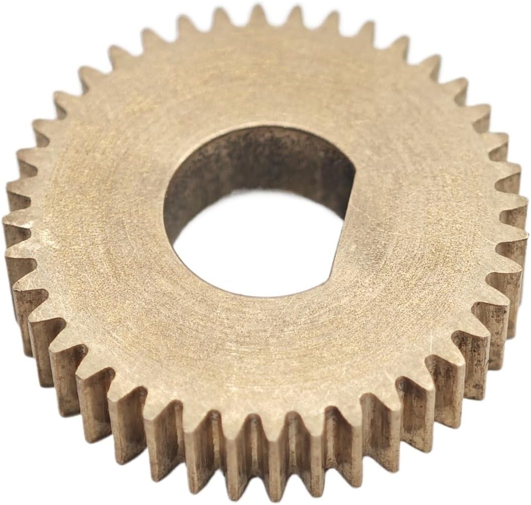 Gear Pinion, Engine,Copper 0.6M 58T Straight Teeth 36mm Diameter 5mm Thickness .6 Module 58 Cylindrical Wheel Shaft Hardware(3x2.5mm D bore)