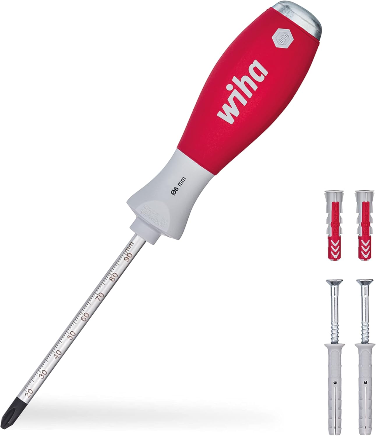 Wiha Juego de destornilladores-perforadores de agujeros para espigas SoftFinish con espigas SB 533S5 SoftFinish Code SB534S5