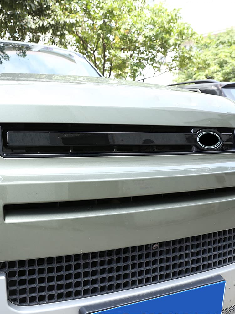 Samochód ABS przedni grill bar dekoracja osłona osłona osłona do LR Defender 90 110 2020 2021 części zamienne do samochodu czarne 1 szt