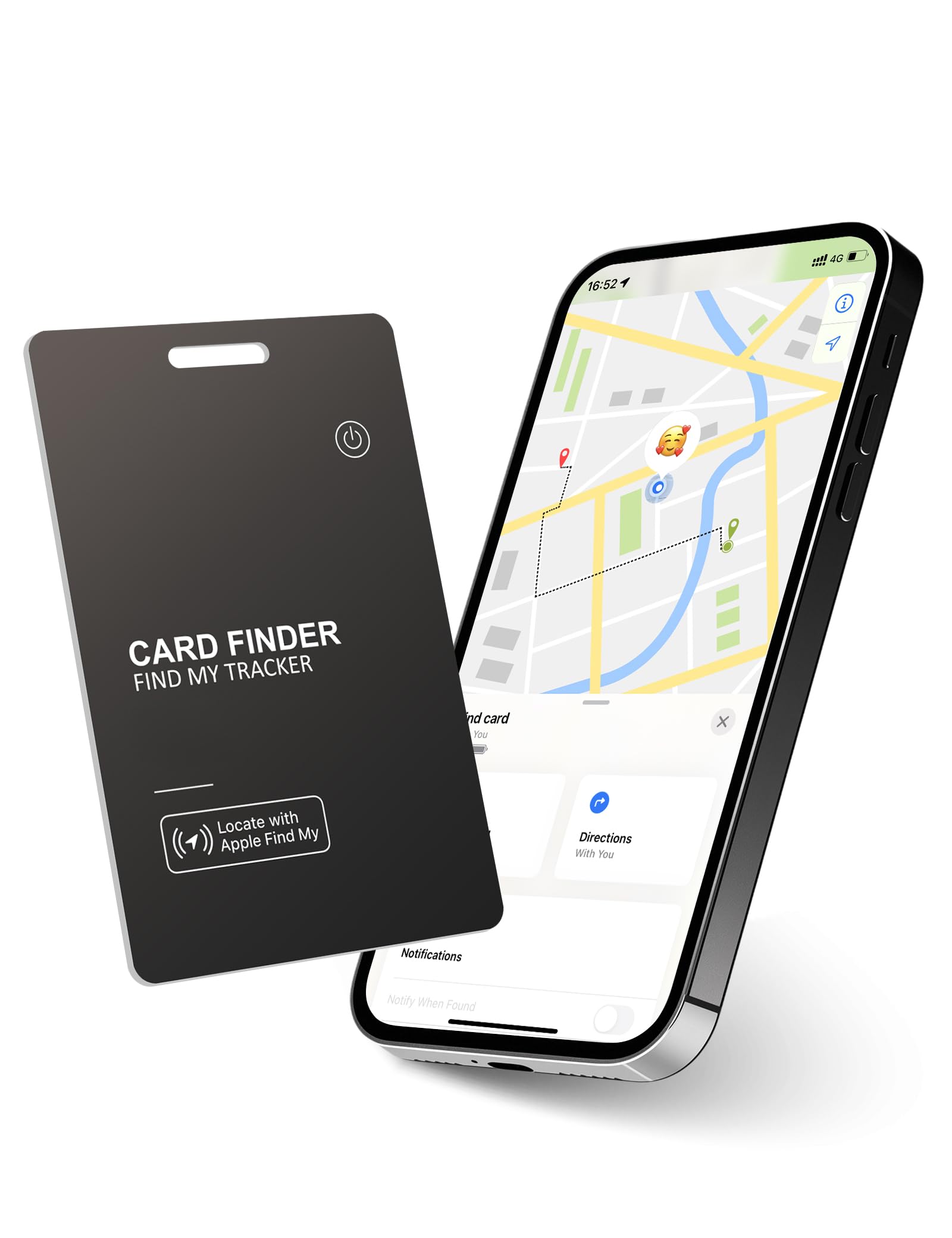 Wallet Tracker Card， Racker and Item Locator for Luggage Tags, Rechargeable Thin GPS Item Finder for Luggage Tag,Passports and More Phone Finder(iOS Only) (Black)-picture-31