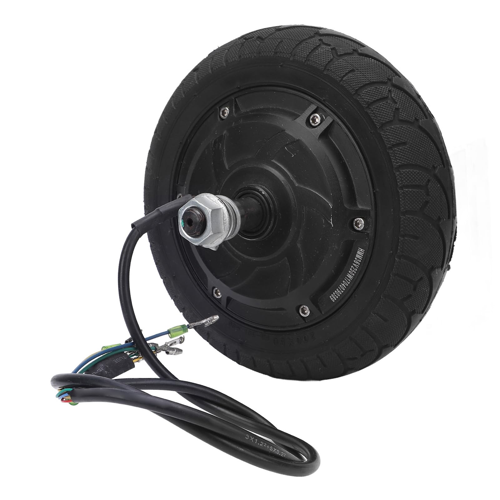 8 Inch Electric Scooter Hub Motor, 36V 350W Brushless Hub Motor with 200mm Tire, High Torque Wheel Motor with Double Sided Threaded Shaft for E Scooter Upgrade