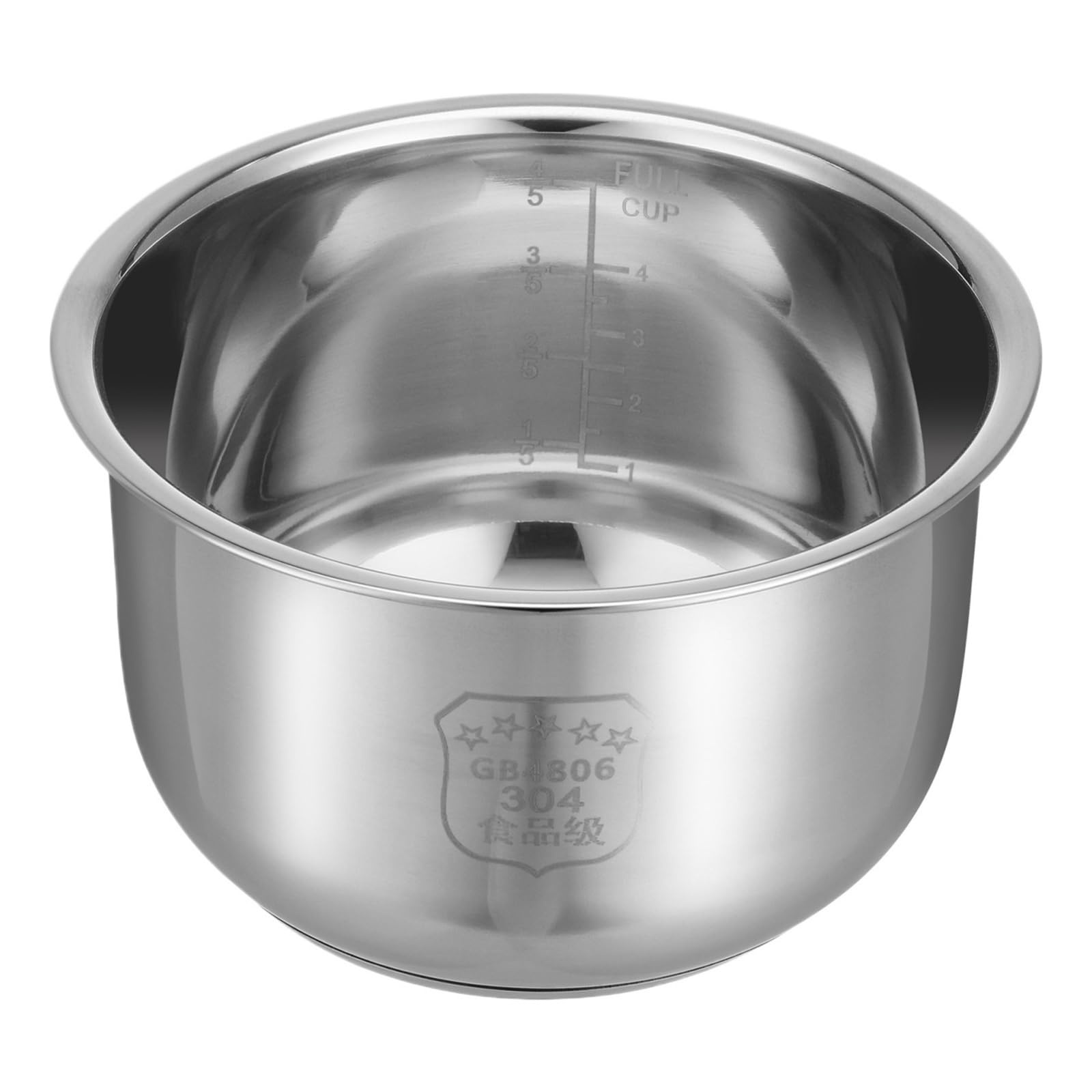 SQJZWOD 304 Stainless Steel Cookware Cooker Liner Thickened Double Bottom Universal Liner Replacement Accessories Cookware Cooker Inner(3L 21.0X21.0X11.00CM)