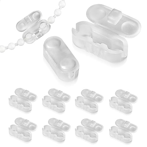 TUTUDOW 60 conectores de cadena, conectores de cadena de cuentas enrollables, cadena de cuentas para persianas enrollables y persianas verticales,