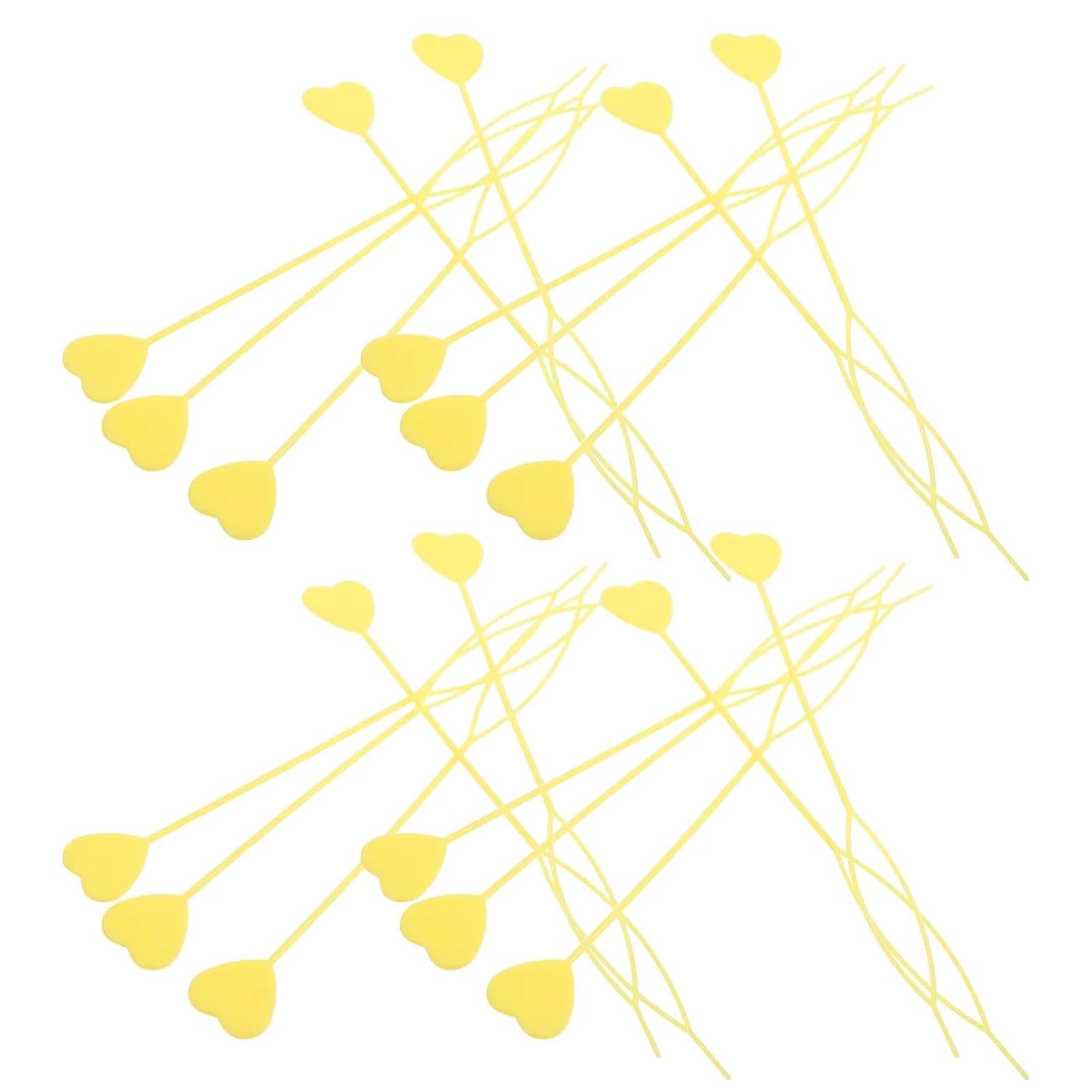 Bead Tool For Hair 40pcs Beader Heart-Shaped Threading Painless Braiding French Tool Automatic Hair Styling Accessory Yellow