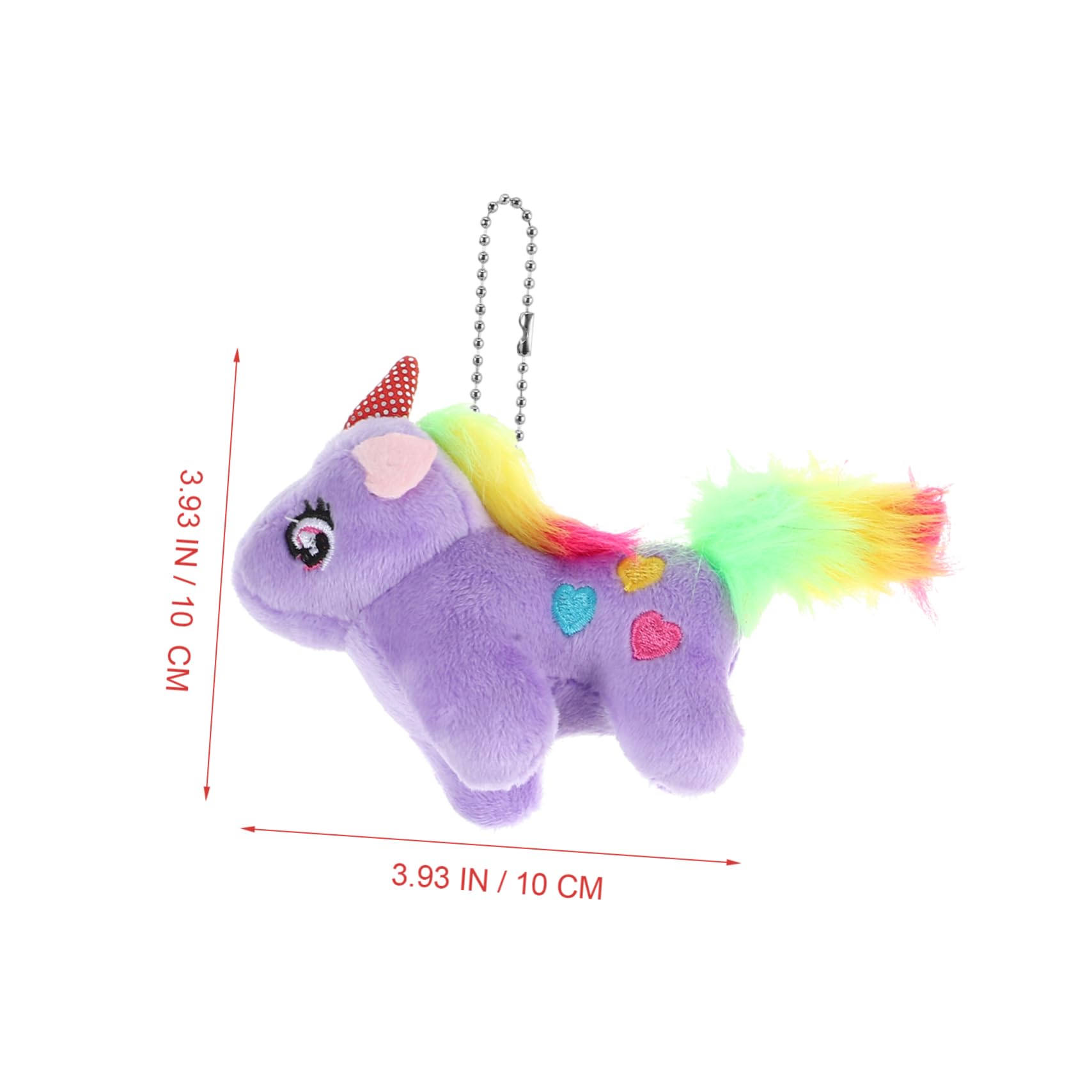 Garneck 20pezzi Portachiavi Unicorno Peluche Decorazione Per Chiavi Accessori Da Viaggio e Regalini Per Compleanni e Feste Idea Adatta Per Ragazza e Adolescenti