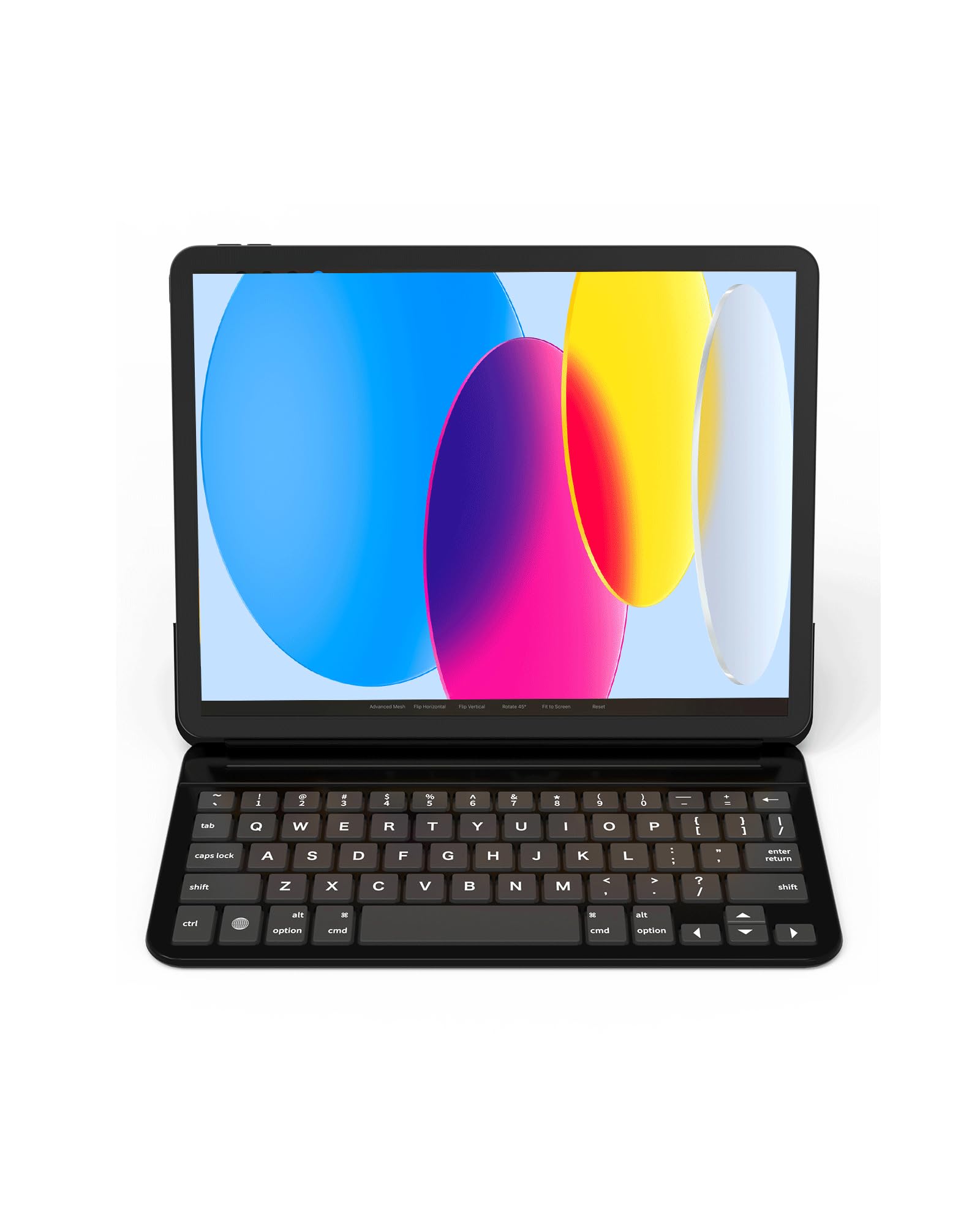 TOPXINKER iPad 10th Generation Keyboard, Latest Technology – Contact-Based Connection, Magnetic Folding Storage, Scissor-Switch Keys, PU Leather,