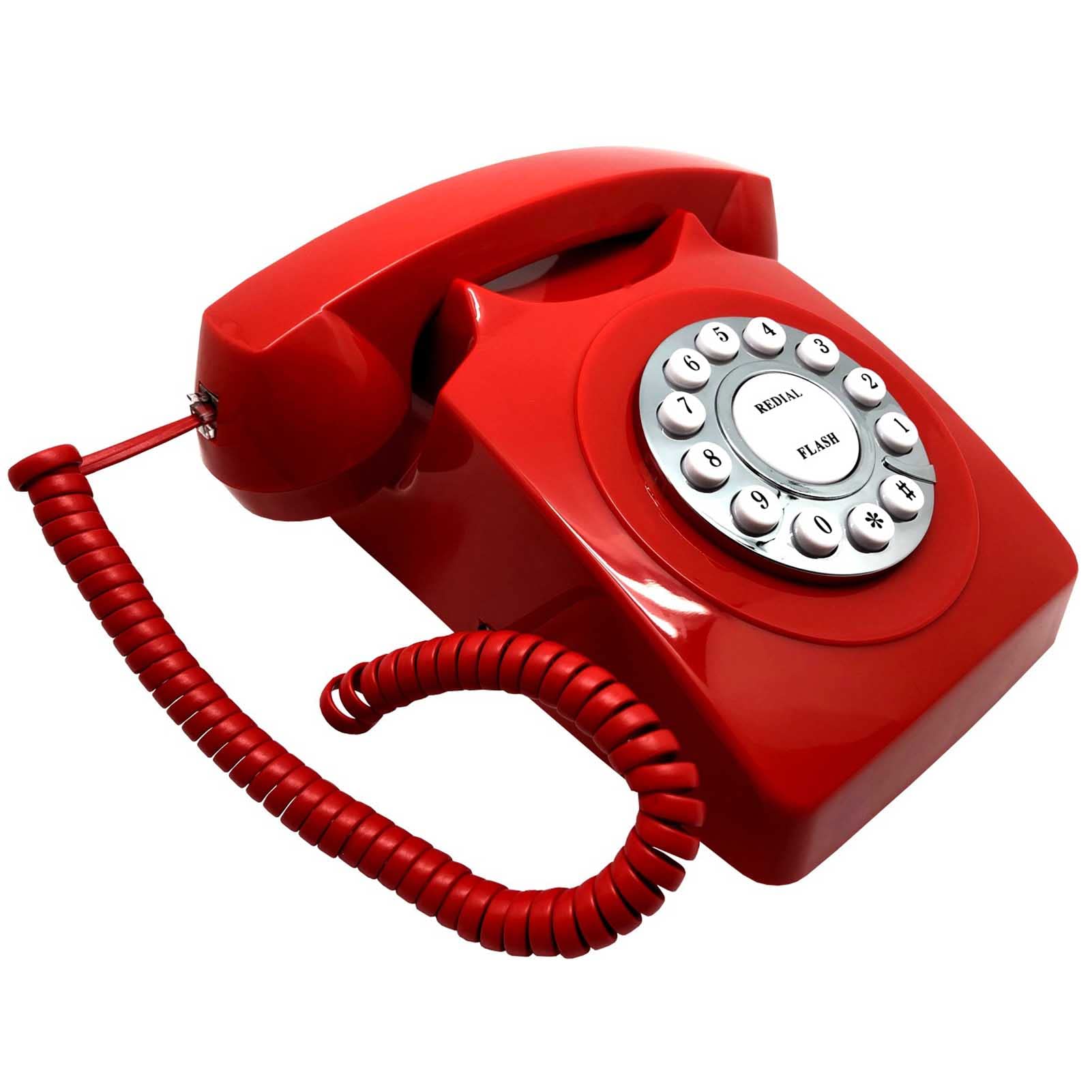Telefono da scrivania con Filo a Linea Singola, Telefono retrò con suoneria Extra Forte, Telefono Fisso da Tavolo Vecchio Stile per casa, Hotel, Ufficio e Scuola