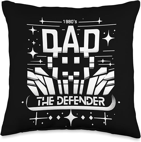Dads Arcade 80s Game Retro Throw Pillow