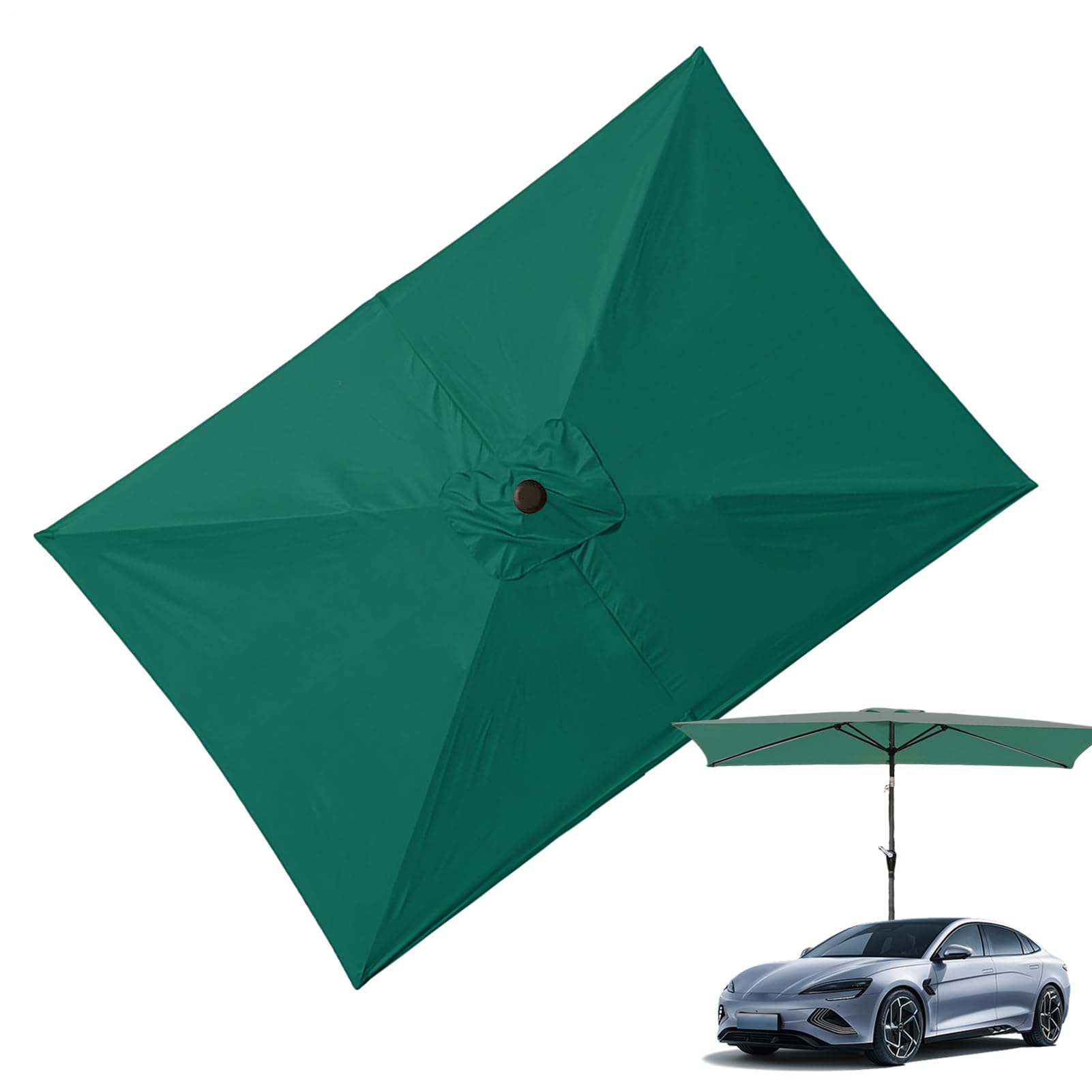 Toile de rechange rectangulaire pour parasol de jardin, 200 x 300 cm, résistante et imperméable