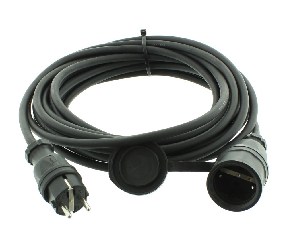 Produktbild von 10 Gummikabel-Verlängerungen 5 M – H07RN-F, IP44, Außenbereich, 3x1,5mm²