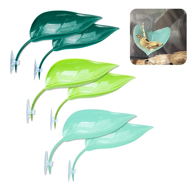 Yitexin 6 Piezas 3 Colores Hamaca de Hoja Betta Ventosa