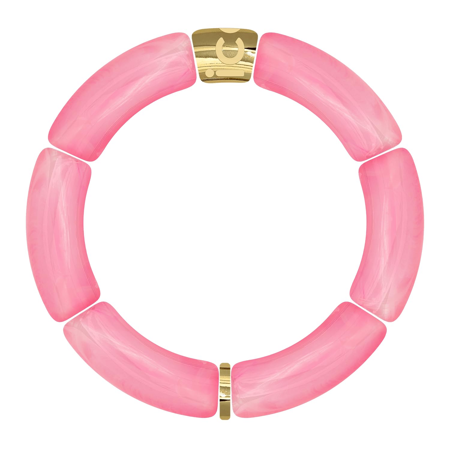 ICE Jewellery - Bella bracelet - Full pink - Pink and gold ladies fashion bracelet (023555)