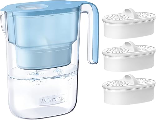 Miniatura 12 de Waterdrop Jarra de filtro de agua, 200 galones de larga vida, purificador de agua certificado NSF para encimera, reemplaza 6,400 botellas de agua de