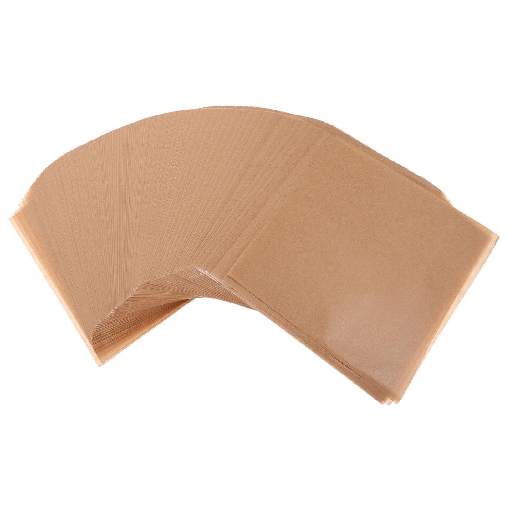 LALADEFIEE 500pcs Oil Absorption Snack Paper Liners Kraft Paper for Pizza French Fries Baking Disposable Grease Resistant for Easy Clean Up