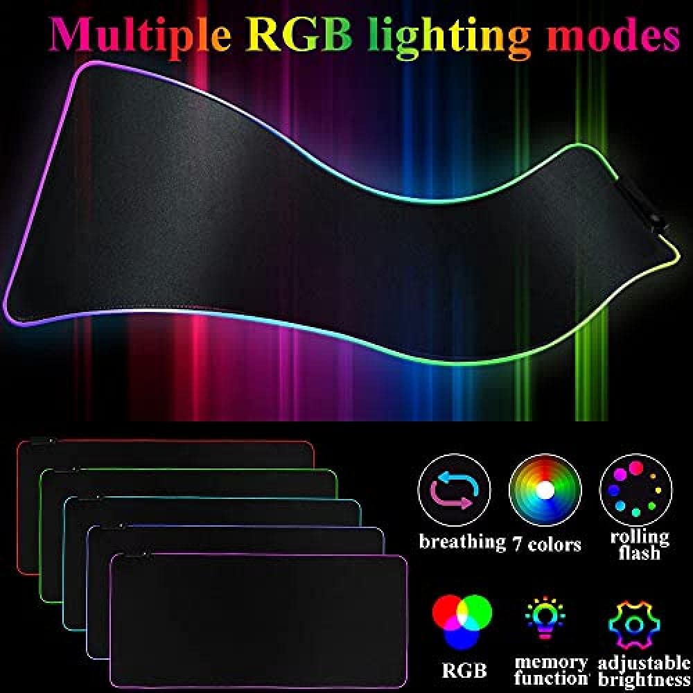 Amazon.com: Mouse Pads Anime Overlord RGB Mouse Pad Cute Busty Girl Gaming  Mouse Mat LED Light Desk Mat Gaming for Laptop Keyboard 31.5X15.75 Inch :  Video Games