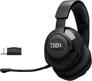 JBL, Fone de Ouvido Com Fio, Quantum 360 Wireless, Headset Gamer, Over Ear, Microfone Removível - Preto
