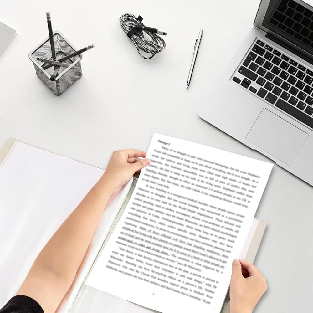 Raccoglitore per Presentazioni Cartella Raccoglitore con Buste Trasparenti con 40 Buste Trasparenti Formato A3 per 80 Fogli per Opere d'arte, Fogli Report