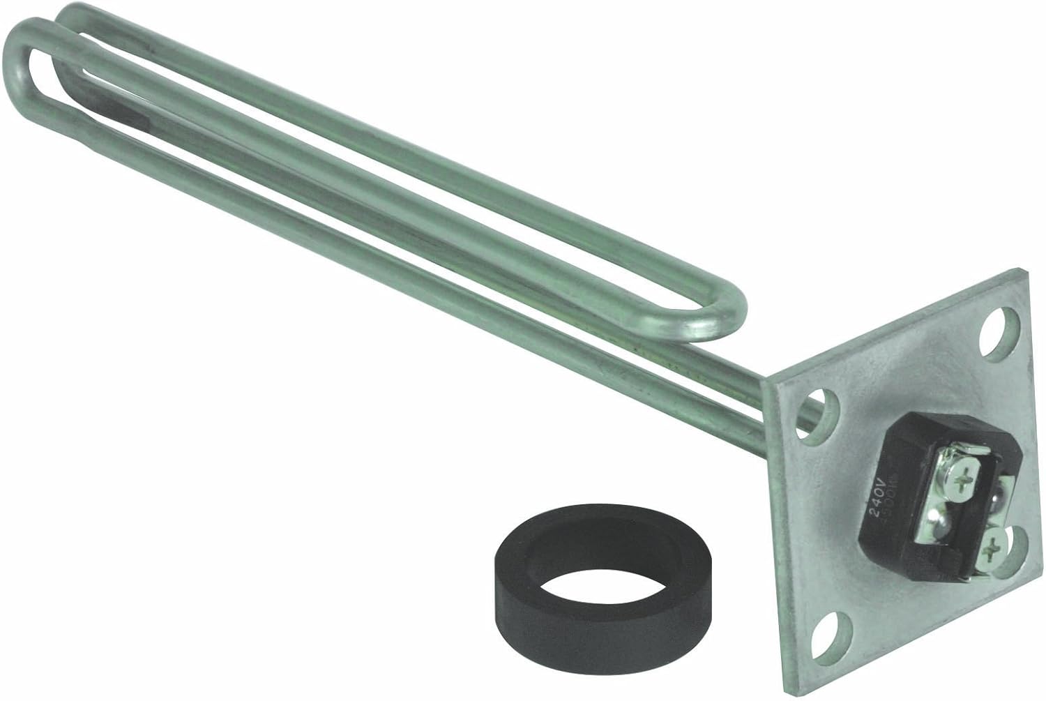 Camco 04102/04103 4500W 240V Flat Flange Foldback Water Heater Element - Low Watt Density