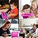 AFUNTA Fire 7 2015 Case,Light Weight Shock Proof Convertible Handle Stand EVA Protective Kids Case for Amazon Fire 7 inch Display Tablet (5th Generation - 2015 Release Only)-Rose Red