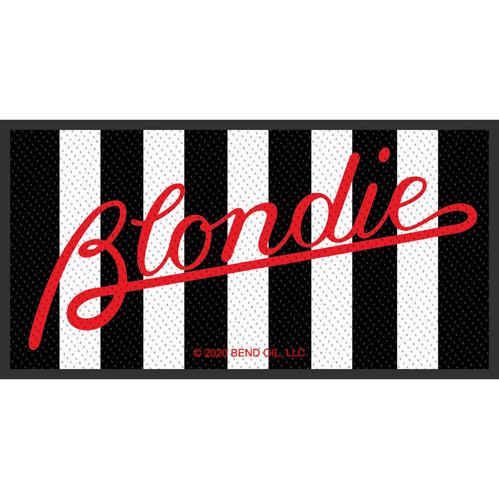 Blondie Parallel Lines Woven Sew On Patch 5cm x 10cm