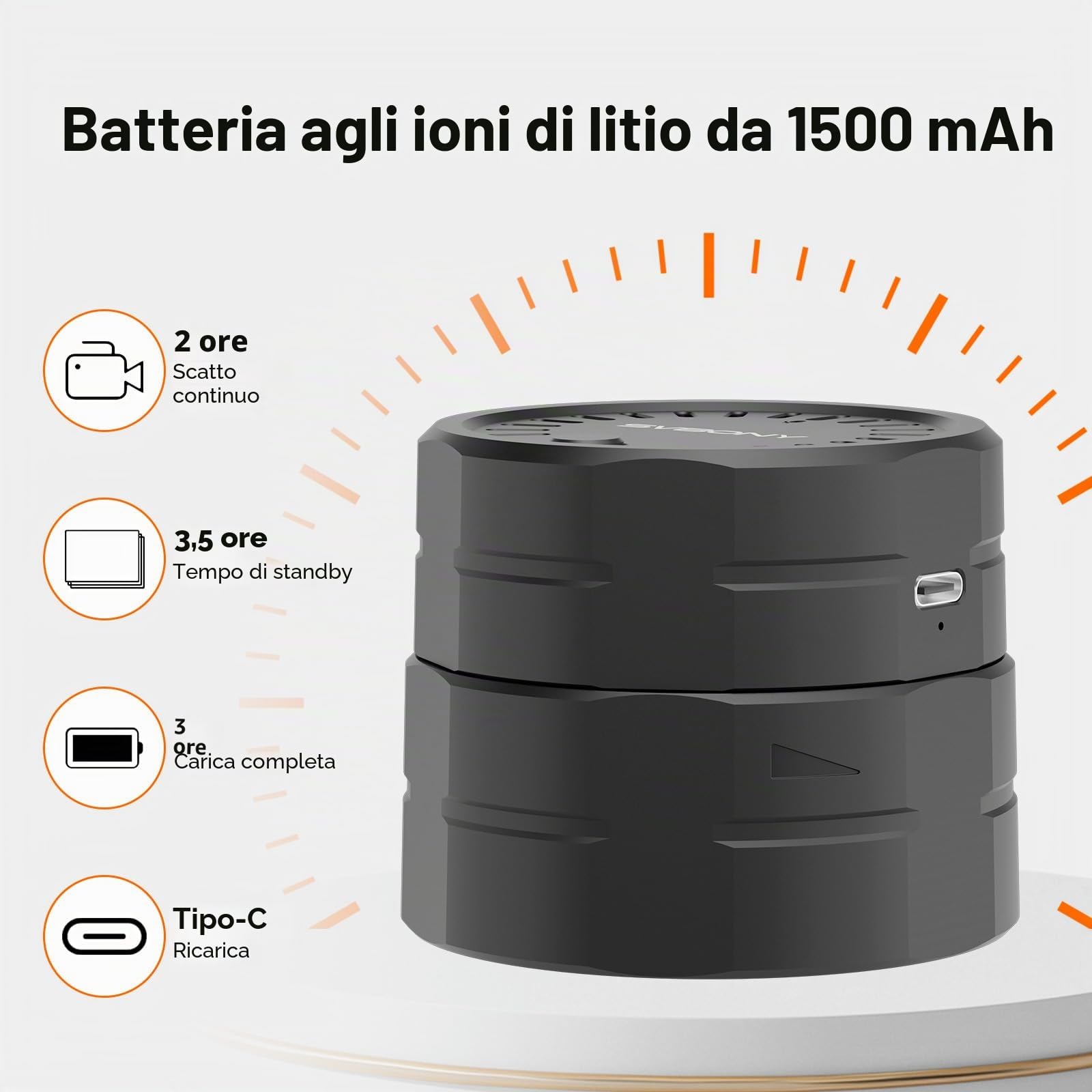 Svbony SC002 WIFI Telecamera per Cannocchiale, Telecamera Digiscoping Wireless HD 1080P con Zoom, Diametro Compatibile dell'oculare 37 mm-56 mm, Interfaccia Tipo-C con scheda TF da 32 GB