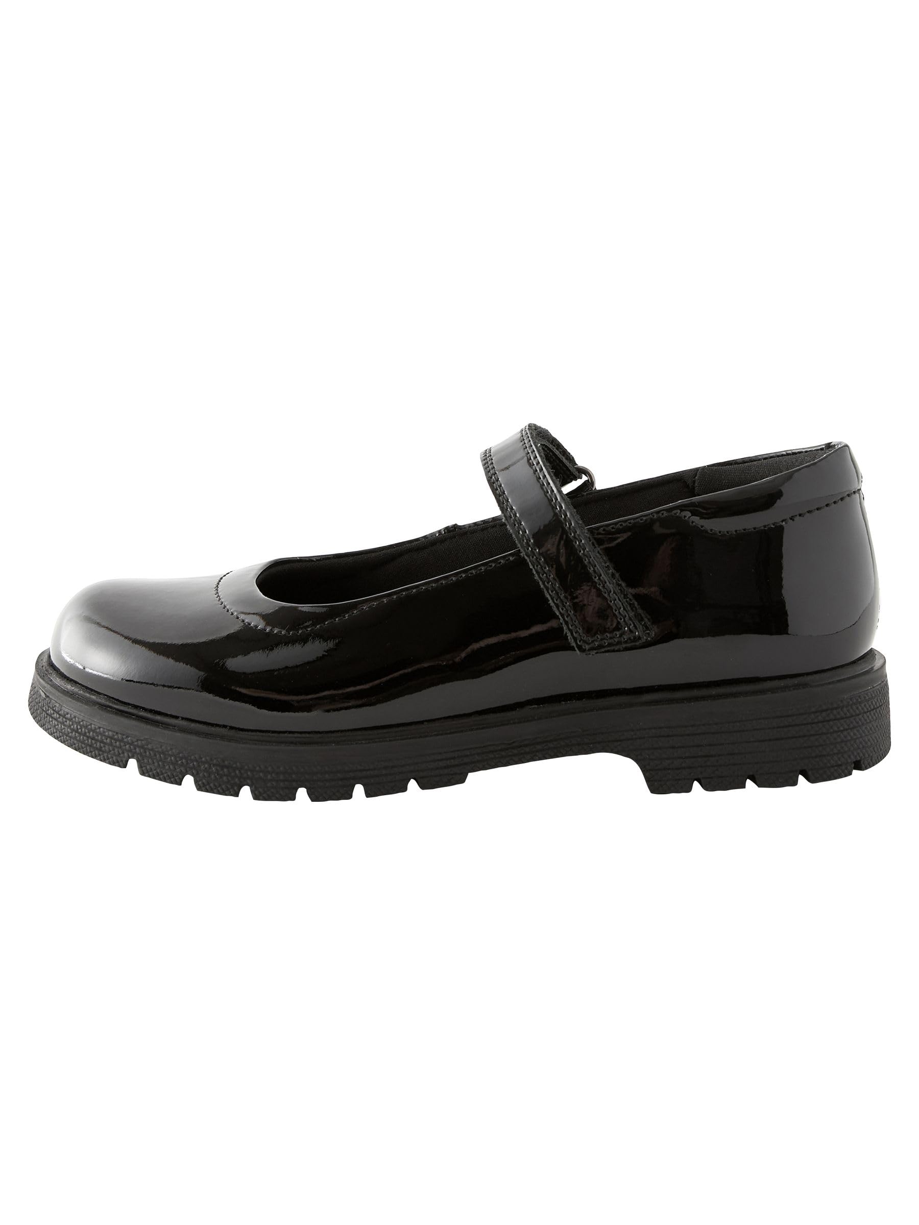 NEXT Mädchen Weite Passform (G) Klobige Mary-Jane-Schuhe aus Leder für die Schule, Weite Passform