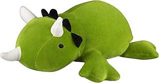 Weighted Dinosaur Plush,3.3lb Weighted Plush Animals for Anxiety,Weighted Stuffed Animal for Adults Kids,Plush Pillow Gifts for Kids Birthday,New Year (Green, 23.6inch/3.3lb)