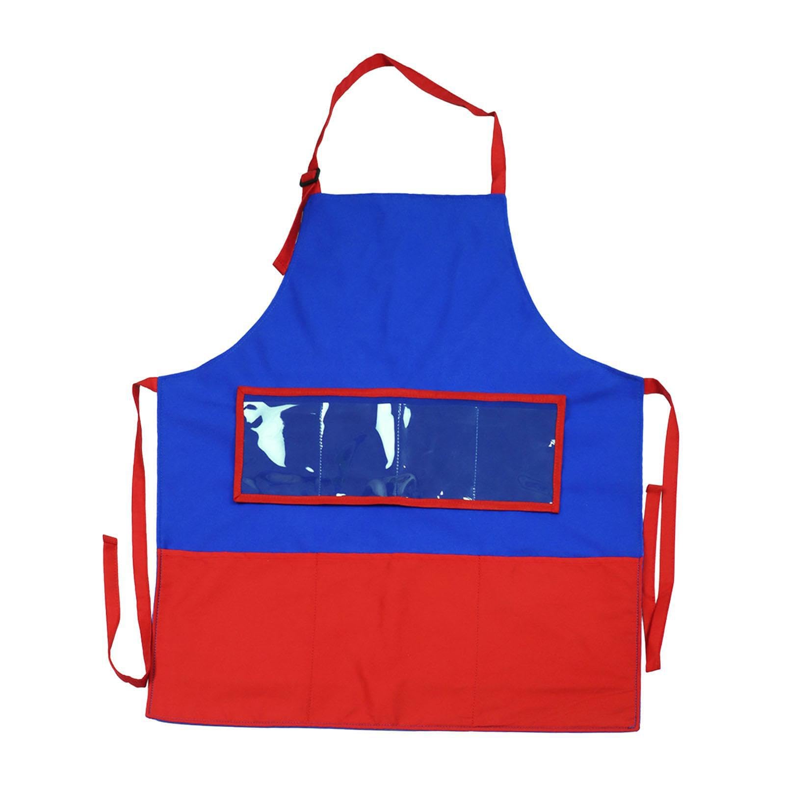 Delantal de de fieltro vívidamente agradable para la piel con bolsillos para la enseñanza cuentos en el aula, delantal bricolaje, narración cuentos,