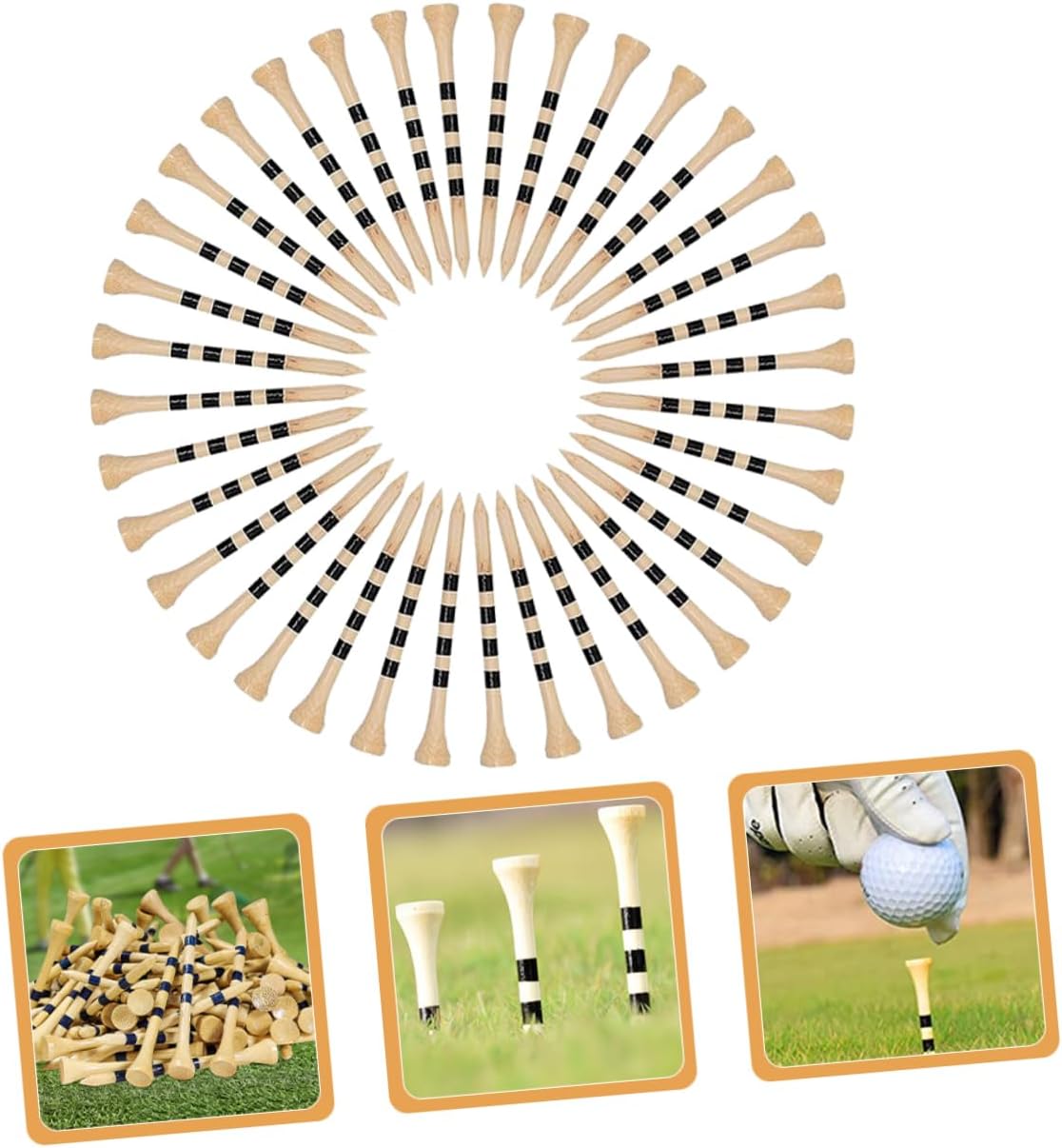 VICASKY Golf Tees Practical Golf Pegs for Training Easy to Use Install Stable Design