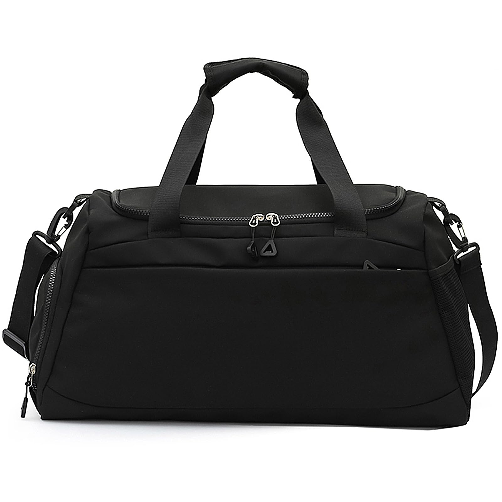 Bolsa deportiva para gimnasio con bolsillo húmedo y compartimento para zapatos, para hombres y mujeres, bolsa de viaje para avión, deporte, gimnasio, natación, yoga, color negro, 33 L, ligera