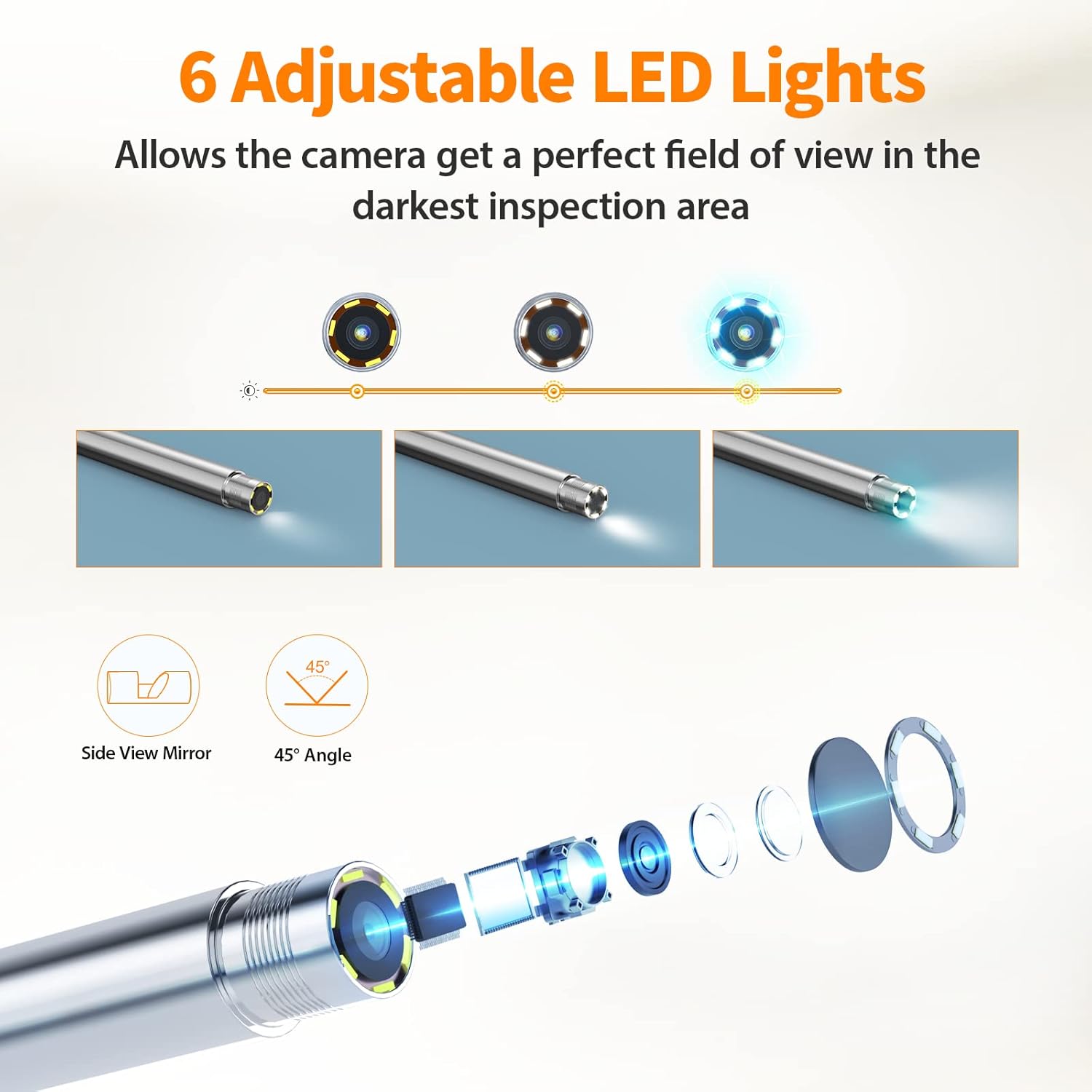 Buy KZYEE KZ4500 Rifle Rigid Borescope Inspection Camera for Deer