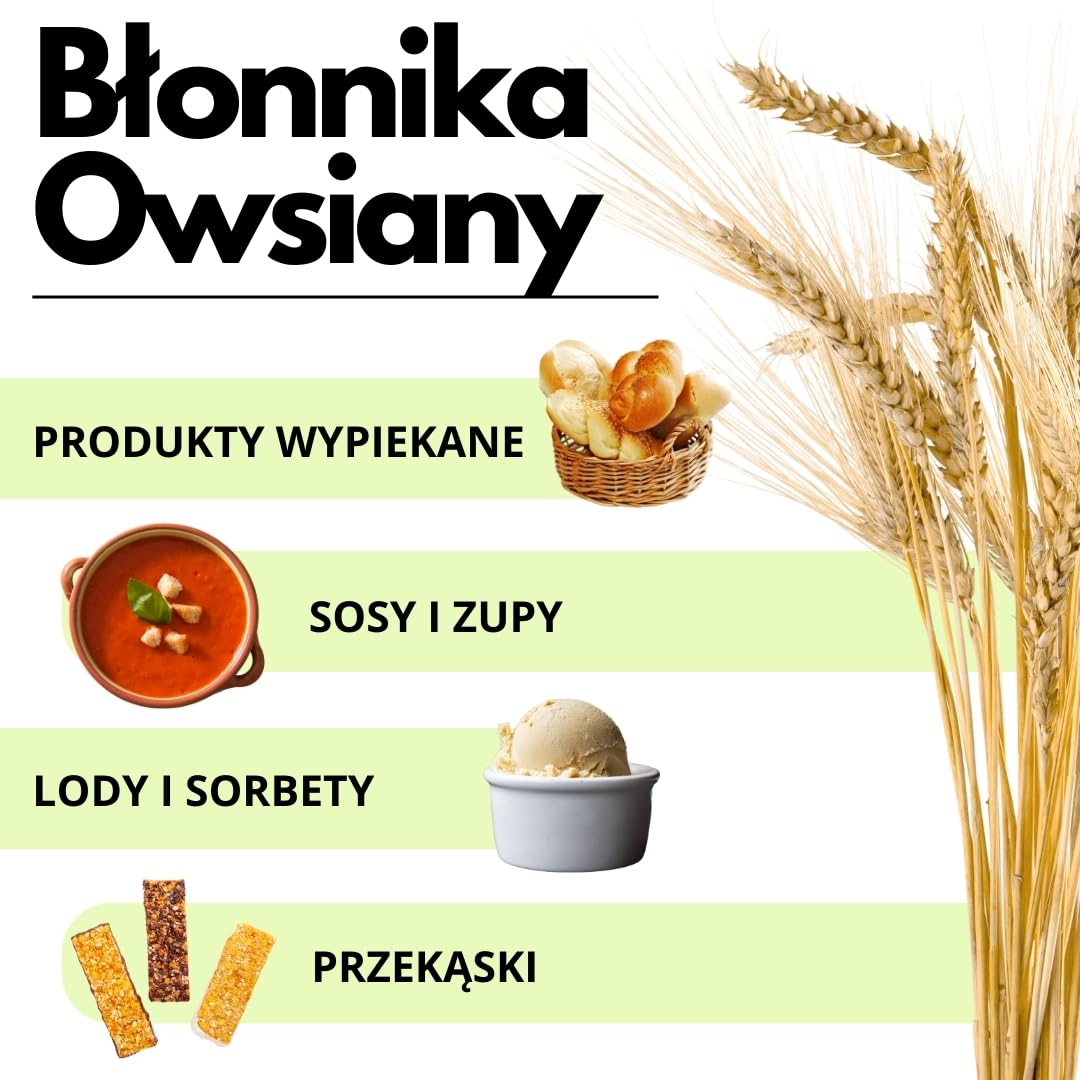 SaporePuro Błonnik Owsiany 1 kg - Bezglutenowy - Naturalne źródło błonnika