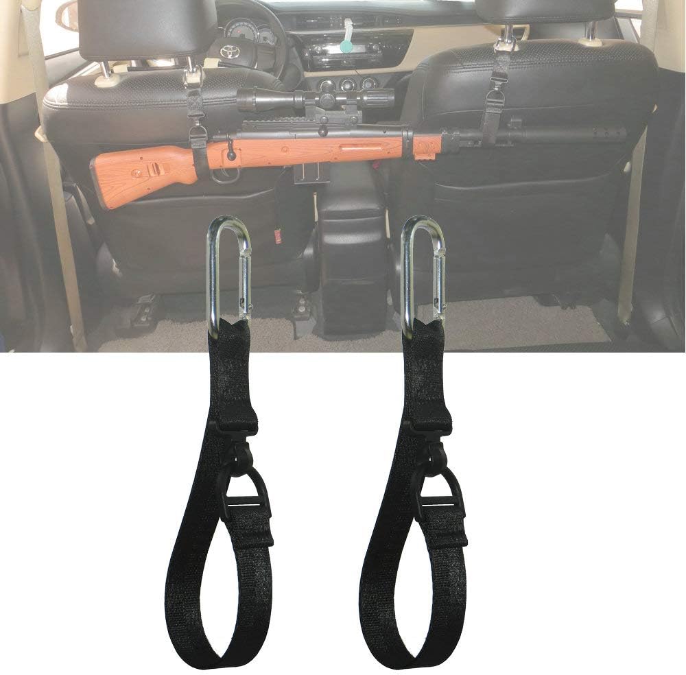 CNTASHI 1 Pairs Vehicle Headrest Gun Rack Fit Car Seat Headrest Sling - Shotguns, Rifles, Bows Holder,Fishing Poles,Baseball Bat,Purses and Grocery Bags : Sports & Outdoors