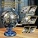 Hapystar Globe Transforming Toy, 2 in 1 Transform into Robot Action Figure, DIY Transformation Figure Toys for Kids & Adults Action Figures for Boys Party Favors Gift