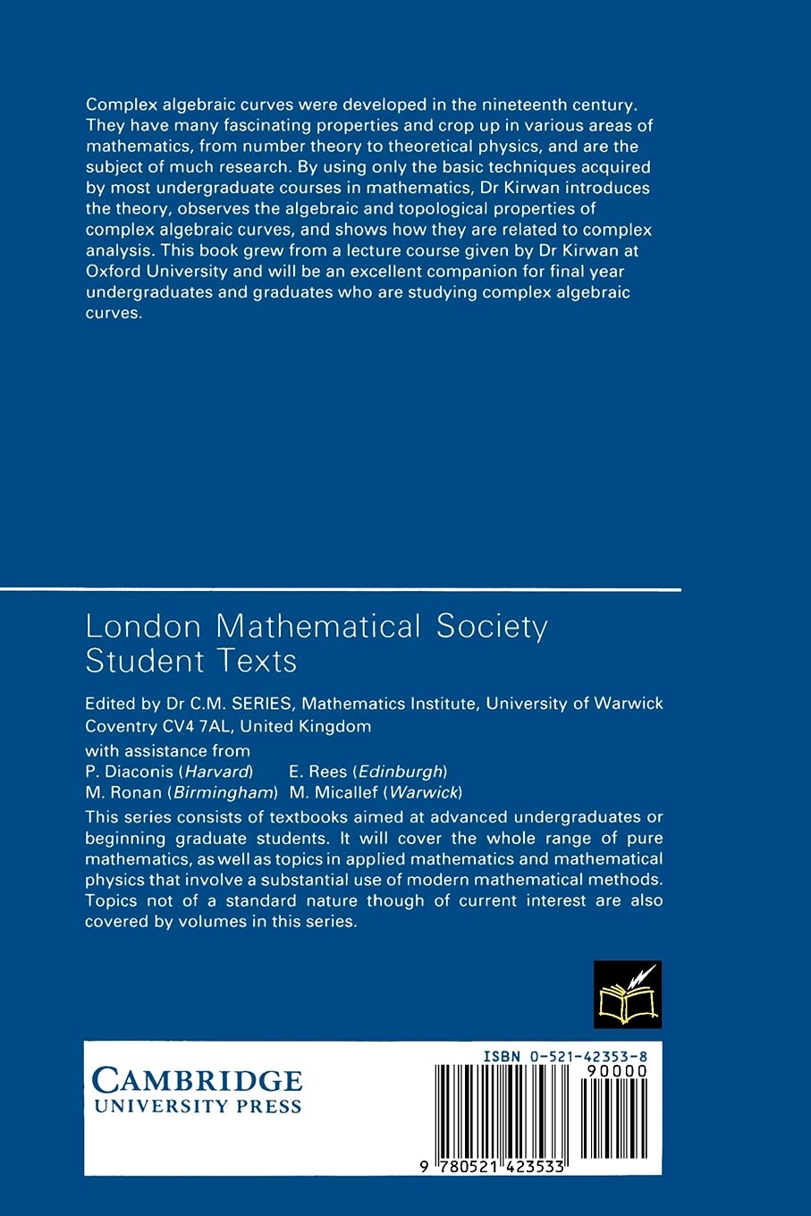 Complex Algebraic Curves