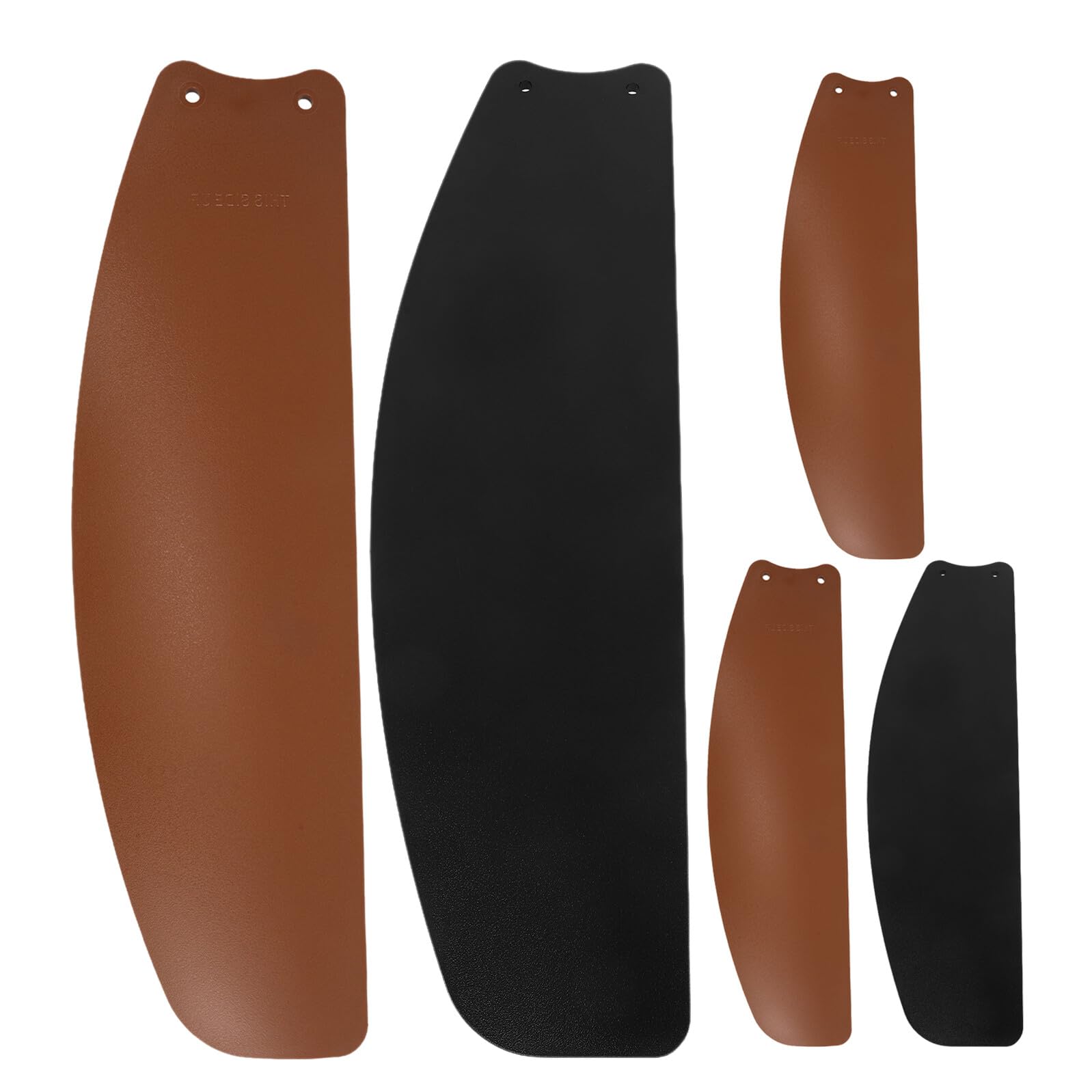 Toyvian Aspas de Ventilador de Techo 40 Pulgadas Plástico Resistente Intemperie, Juego 5 Piezas (2 Negro Arena 3 Amarillo Arena) para Reemplazo en Interiores y Exteriores